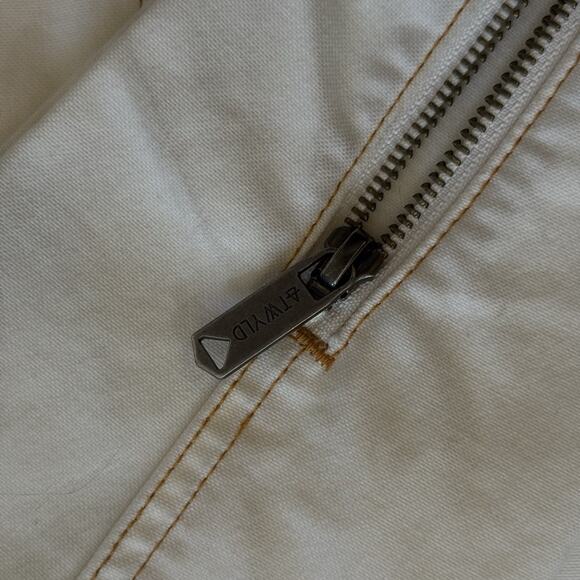 ATWYLD Heavy Canvas Cream Motorcycle Jacket Size Medium Women EUC Cordura Blend - Picture 6 of 9